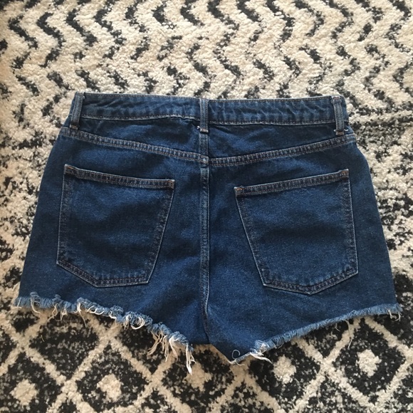 Deep Blue Denim Shorts - Picture 2 of 3